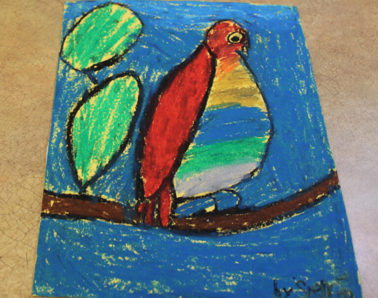 Artwork by Camas elementary school students, including this recent submission, will be featured in the Second Story Gallery's "Fill the Gallery!" art exhibit beginning Friday, March 7, and running through the month of March. The gallery is located on the second floor of the Camas library in downtown Camas.