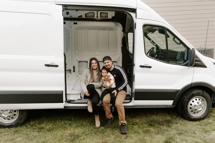 Ethan and Brooke Sweet and their daughter, Everly, will leave their Washougal residence in May for “van life,” living in their adventure van while traveling around the United States. (Photos Contributed by Brooke Sweet)