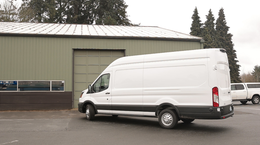 Washougal residents Ethan and Brooke Sweet purchased a Ford Transit van for their upcoming “van life.” (Contributed by Brooke Sweet)