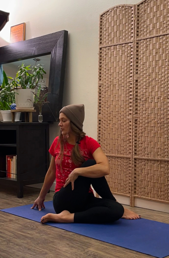 Yuliya Bohan practices yoga in an undated photo. (Photo contributed by Yuliya Bohan)