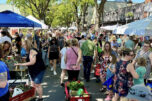 Crowds gather at the Downtown Camas Association&rsquo;s 2024 Camas Plant and Garden Fair in downtown Camas. This year&rsquo;s fair, set for 9 a.m. to 4 p.m. Saturday, will feature nearly 100 vendors selling a huge array of plants, flowers, vegetable starts and garden art. (Courtesy of the Downtown Camas Association)