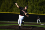 Camas pitcher Charlie Barr held Skyview to just one run on five hits and one walk in an 8-1 victory on Thursday. (Tim Martinez/The Columbian)